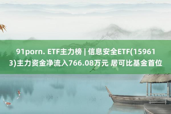 91porn. ETF主力榜 | 信息安全ETF(159613)主力资金净流入766.08万元 居可比基金首位