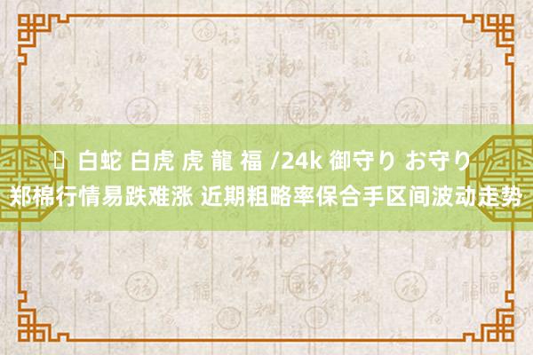 ✨白蛇 白虎 虎 龍 福 /24k 御守り お守り 郑棉行情易跌难涨 近期粗略率保合手区间波动走势