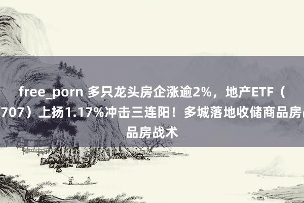 free_porn 多只龙头房企涨逾2%，地产ETF（159707）上扬1.17%冲击三连阳！多城落地收储商品房战术