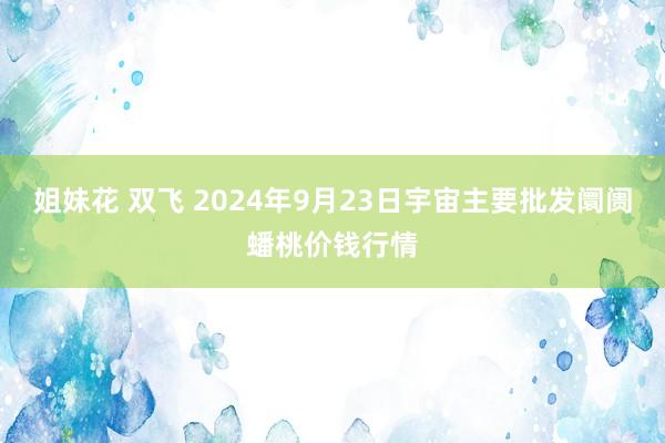 姐妹花 双飞 2024年9月23日宇宙主要批发阛阓蟠桃价钱行情