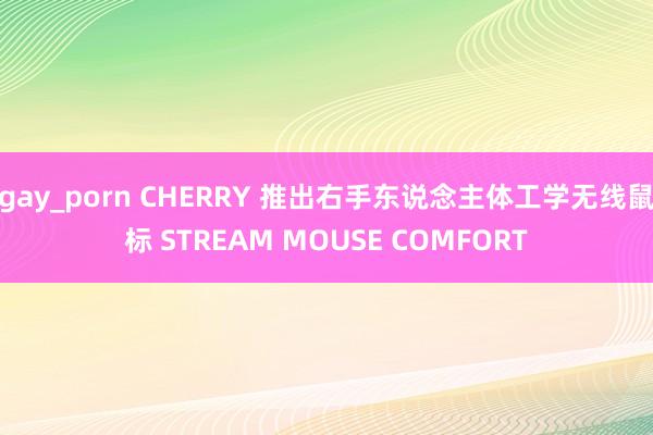 gay_porn CHERRY 推出右手东说念主体工学无线鼠标 STREAM MOUSE COMFORT