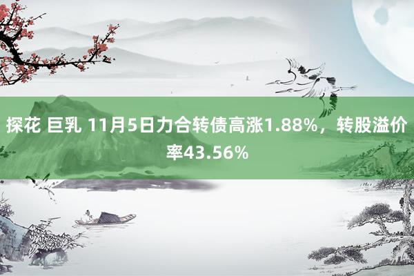 探花 巨乳 11月5日力合转债高涨1.88%，转股溢价率43.56%