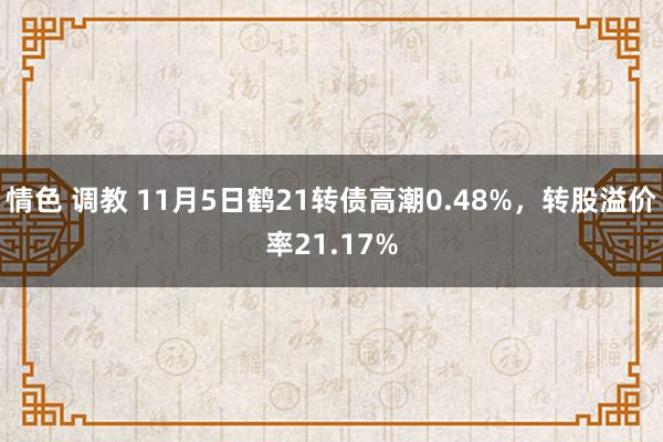 情色 调教 11月5日鹤21转债高潮0.48%，转股溢价率21.17%