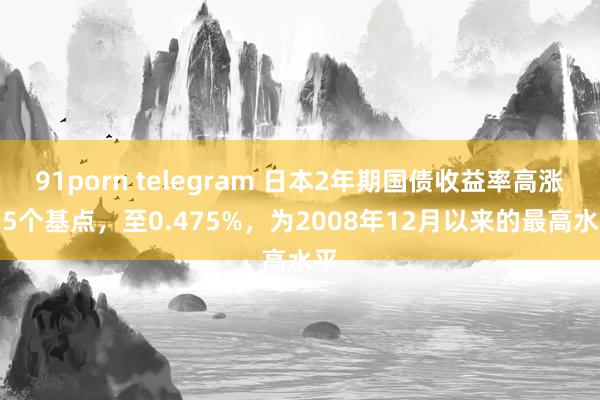 91porn telegram 日本2年期国债收益率高涨2.5个基点，至0.475%，为2008年12月以来的最高水平