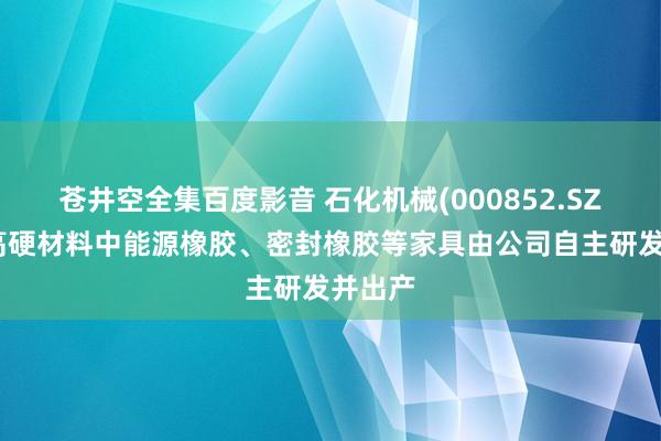 苍井空全集百度影音 石化机械(000852.SZ)：超高硬材料中能源橡胶、密封橡胶等家具由公司自主研发并出产